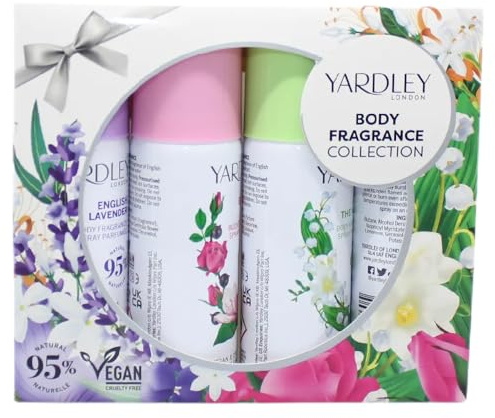 Yardley Body Fragrance Collection Set 4 x 50ml