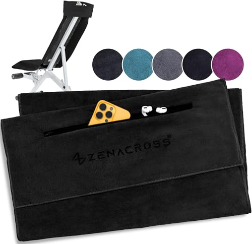 ZENACROSS Fitness Handtuch Mikrofaser 120x50 - Gymhandtuch - Sporthandtuch