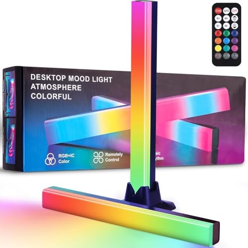 LEAZZLE Lampada LED TV, Sincronizzazione Musicale RGB, Lampada da Gaming con Telecomando, Retroilluminazione per Giochi TV a Colori Cambianti, Adatta per Giochi, Computer e Decorazione delle Stanze