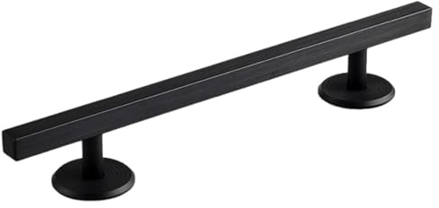 TISHITA Fingerboards Square Rail Finger Skateboard Rail Trainingszubehör Aluminiumlegierung Metall Konstruktion für Kinder Erwachsene Wettbewerbe Bildung Gesc, Schwarz