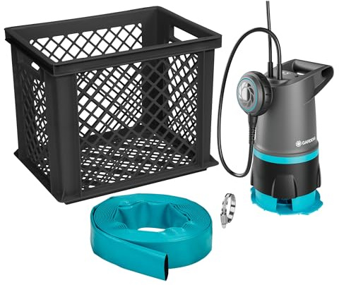 Gardena Flood Protection Set 20000 Basic Pumps: Flooding Protection Set, High Capacity, Combined Dirty and Clean Water Pump, Automatic Activation, Reliable Water Drainage (9019-47)