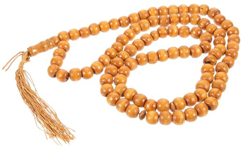 ibasenice Chapelet Islamique 99 Perles 10 Mm, Perles Suspendues Musulmanes en Matériau Solide, Bracelet de Prière Islamique Décoratif pour Usage Quotidien et Contemplation