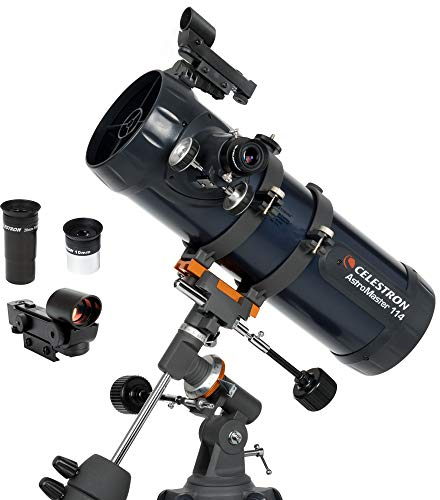 Celestron 31042 AstroMaster 114EQ Telescopio riflettore newtoniano, blu scuro