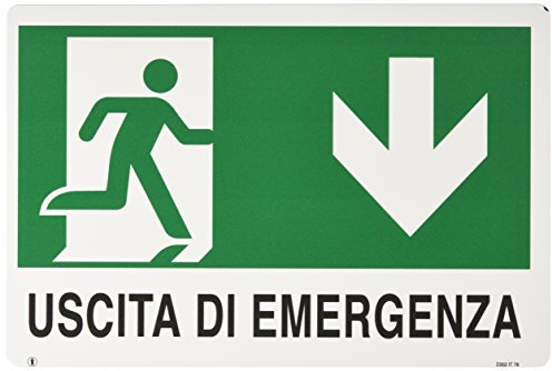 ist - Carta in PVC Uscita Emergen.1, 30 x20 cm