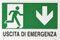 ist - Carta in PVC Uscita Emergen.1, 30 x20 cm