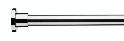 Croydex Superline Stainless Steel Modular Shower Rod Kit with Ceiling Support and Curtain Rings Can Be Fitted L-Shaped, Large L-Shaped, U-Shaped or Straight