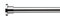 Croydex Superline Stainless Steel Modular Shower Rod Kit with Ceiling Support and Curtain Rings Can Be Fitted L-Shaped, Large L-Shaped, U-Shaped or Straight