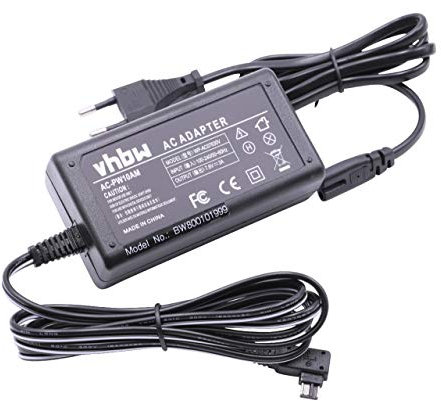 vhbw Netzteil kompatibel mit Sony Alpha DSLR-A200, DSLR-A230, DSLR-A230L Kamera, Digitalkamera, DSLR - Netzkabel, 2m