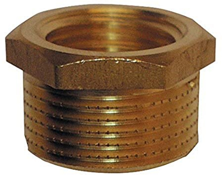 Cornat Reducer, blank brass with internal and external thread, A 1 1/4, B 1 inch IG, 1 piece, T396303