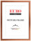 EUROLine35 mm Bilderrahmen für 18 x 13 cm Bilder, Farbe: Kupfer, inkl. entspiegeltem Acrylglas und MDF Rückwand, Rahmen Breite: 35 mm, Außenmaß: 23,8 x 18,8 cm