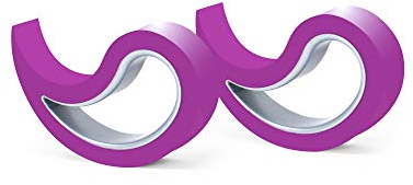 STOPPY Tope de Ventana, Tope para Ventana, Tope para Puertas, Tope de Puertas, Juego de 2 (Asequible en 14 Colores) (Lila)