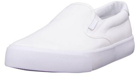Lugz Clipper Classic Slip-on Canvas Sneaker, Zapatillas Deportivas Mujer, Blanco, 38 EU