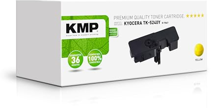 KMP Tonerkartusche passend für Kyocera TK5240Y Yellow (1T02R7ANL0) - K-T84Y - für ECOSYS M5526cdn M5526cdw, ECOSYS P5026cdn P5026cdw... etc.