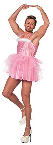 narrenkiste W5669-58 rosa Herren Männerballett Junggesellenabschied Kostüm-Kleid Gr.58