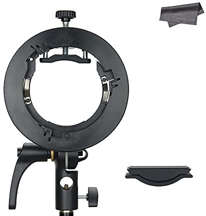 Godox S2 Speedlite S-type Bracket, Speedlight Bowens Mount Compatible with Godox Camera Flash, V1 AD100Pro AD200Pro AD300Pro AD400Pro V860II TT685 TT600 TT350,Precise Tilt Control, Umbrella Mount Slot