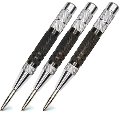 ALLY Tools and Parts 3-teiliges Set mit 15,2 cm großen, robusten Körn für Holz, Metall, Kunststoff, Glas und Marmor.