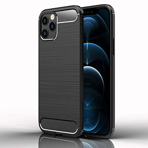 TECHGEAR iPhone 12 Mini Carbon Fibre Case [Stealth Case] Flexible, Shockproof, Ultra Slim, Soft TPU Protective Shell Cover with Carbon Fibre Detailing Designed for iPhone 12 Mini 5.4