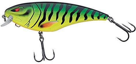 Berkley Zilla Flanker Hechtköder – schwimmender, flachlaufender Wobbler mit Fusion 19 Drillingshaken – bleifrei