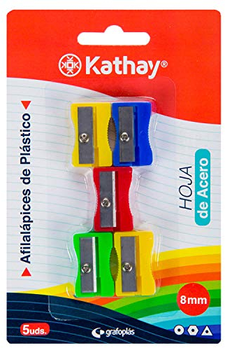 Kathay 86614099. Packung mit 5 Spitzern aus Kunststoff mit Stahlklinge, 8 mm