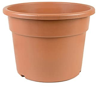 Easy Shopping® Round Terracotta Plant Pot Strong Plastic Hydroponic Pots, Home Kitchen Garden Nursery Flower Plant Pot Flowerpots Succulent Planter Variety of Sizes (1, Dia20xH20cm(5Litre) Round)