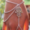 Sttiafay Finger Ring Braclet Silber Hamsa Charme Hand Armband Boho Hand Kette Sklaven Ring Armband Handschmuck Für Frauen Mädchen