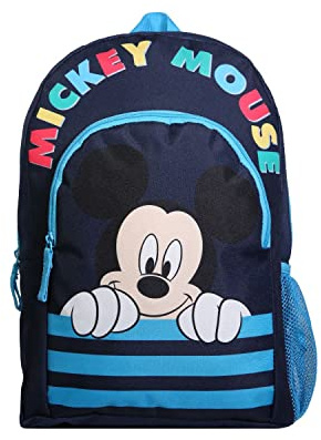 Bagtrotter Rucksack 37 cm mit Tasche, Disney Micky Maus, Blau