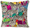 IBILIU Art Zebra Kissenbezüge, 45,7 x 45,7 cm, Zebra-Tier, schwarz-weiß, Leinen, Jute-Kissenbezüge, dekorative Kissenbezüge für Couch, Sofa, Schlafzimmer