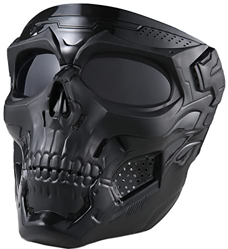 Totenkopfmaske, taktische Vollgesichtsmasken für CS Survival-Spiele, Schießen, Cosplay, Film, Paintball, Halloween, gruselige Masken