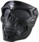 Airsoft Skull Vollgesichtsmaske mit PC-Objektiv, Augenschutz für CS Survival Games Shooting Cosplay Film Paintball Halloween Gruselmasken, Motorradbrille Gesichtsmaske