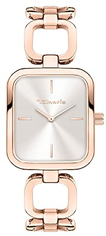 Tamaris Damen Analog Quarz Uhr mit Metall Armband TT-0110-MQ