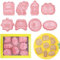 Ramadan Ausstechformen Eid Mubarak Dekoration,8 Stück Muslimischen Cooki Cutter, 3D Eid Mubarak Keksausstecher Set, DIY Kuchen Back Werkzeuge Fondant Kuchen Form Party Decor