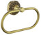 Lucyound Handtuchring aus Messing Antikes Gold Handtuchhalter Ring Oval Hantuchhalterung Badezimmer, Vintage Blütenblattrelief Collection