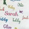 Personalised Glitter Iron On Name Label Heat Transferred Size 3, 5, 7cm T-Shirt Transfer Costume Design