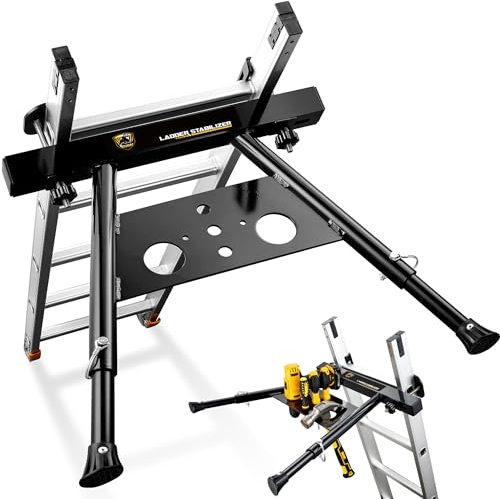 Leiter-Stabilisator, Verlängerungsleiter-Stabilisator für Dach, Wand, Abstandshalter, Leiter, Zubehör, Sicherheit, Stabilität, Luftfahrtqualität, Aluminium, verstellbare Länge, 55,9-74,5 cm,