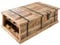 WOLF M�BEL Iron Truhe, 8 Flaschenhalter, Natur, ca. 100 x 60 x 40 cm