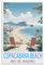 KmoNo Copacabana Beach Rio De Janeiro Vintage Reiseposter 30 x 45 cm Wanddekoration, Gemälde, Leinwand, Wandkunst, Wohnzimmer, Poster, Schlafzimmer