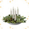 Kerzenhalter Adventskranz, Magnet Kerzentablett Für Stabkerzen Adventskranz Metall Kerzenhalter Kerzenständer Magnetisch Modern Magnet Kerzentablett Kerzenhalter Adventskranz Deko (Gray)