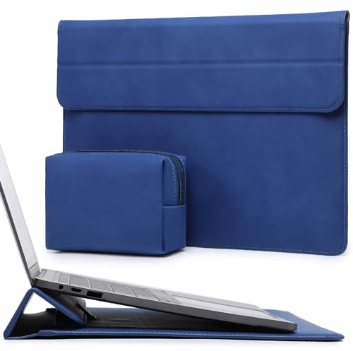 HYZUO 13,3-14 Pollici Custodie Laptop Borsa con Funzione Stand per MacBook Pro 14 M5/M4/M3/M2/M1 2026-2021, MacBook Pro/Air 13,3, 13 13,5 13,8 Surface Laptop, HP Spectre X360 13/14, Blu Klein