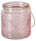 Windlicht Aloha 2er-Set Rosa Pink mit Bügel Kerzenständer Kerzenhalter Kerzenleuchter Teelichthalter Glas Wohndekoration Dekoration Tischdekoration 11 x 11 cm
