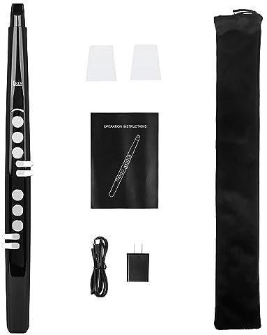tuwiwol Kompaktes und stilvolles Saxophon mit Energiesparmodus, ABS Einsteiger Performance, elektronisches Saxophon, Blasrohrwind