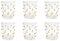 Bicchiere Zafferano Party Tumbler Giallo oro 45 Cl Set 6 pezzi In Vetro