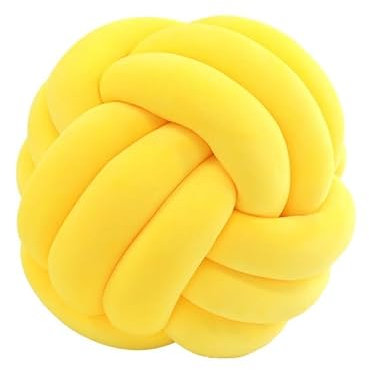 TAYGUM Knotenkissen, Hand Gewebt Knot Kopfkissen, Sofa Dekokissen, Knoten-Ballkissen, Deko Kissen,Rund Knoten Kissen, Knot Pillow Ball,Used for Home Decoration(13,20CM)