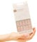 30Pcs Amande Faux Ongles Court, Français Bordure Blanc Press on Nails Couverture Complète Ongles à Coller, Acrylique Faux Ongles Autocollants pour Femme et Fille Nail Art Décoration- Rose Blanc