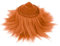 HXJDAM Furry Faux Kunstleder Plüsch, 2 x 80 Zoll Kunstfell Zum Basteln, Craft Plüschstoff, Plüsch Kunstfellstoff Langhaarplüsch fur Wichtelbart Santa Hair Dwarf DIY Dekoration. Orangefarbenes