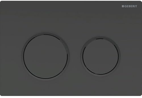 Geberit Betätigungsplatte Omega20, für 2-Mengen-Spülung, 115.085.DW.1, Farbe: Schwarz