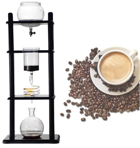 Hydravex Ice Drip Coffee Maker, Portable Cold Brew Coffee Machine Cold Brew Dripper Coffee Maker 100ml Cold Brew Tower for Home Office Commercial