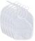 ALKI TEXTILE. Baberos bebe impermeables pack 5 unidades, baberos absorbentes, baberos fáciles de lavar y secar, baberos bebe, blancos | Rizo de algodón y PU impermeable | Fabricado en España.