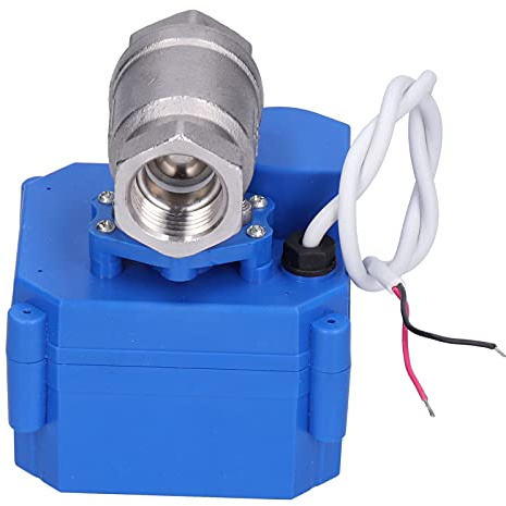 Elektrischer Mini-Kugelhahn – 1/2 Zoll Edelstahlgehäuse – CR01-Verbindungsmethode – DC 12 V Spannung – -Gewindestandard – motorisierter Kugelhahn für industrielle