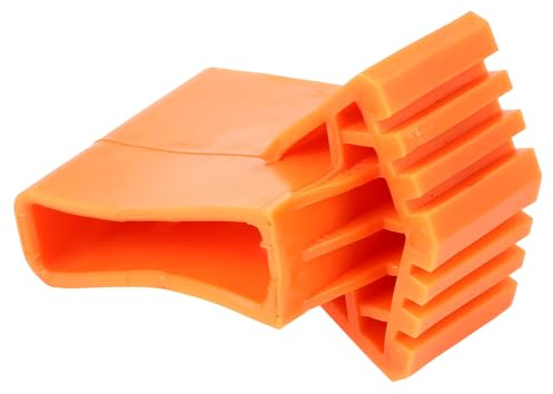 STOBAZA Cubiertas de Goma para Pies de Escalera 50X20 MM, Juego de 4 Piezas Resistentes, Antideslizantes para Escaleras de Aluminio en Hogares