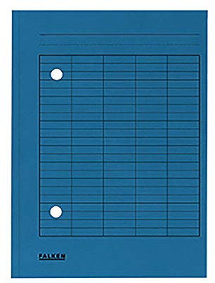 Falken 80004179 Umlaufmappen, Manilakarton, 250g/qm, blau